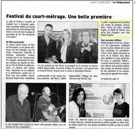 juillet 2013 - Le T&eacute;l&eacute;gramme