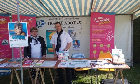 Septembre 2015: virade de l'espoir de Chevilly en compagnie de Nicole GAULT de l'association France Adot 45