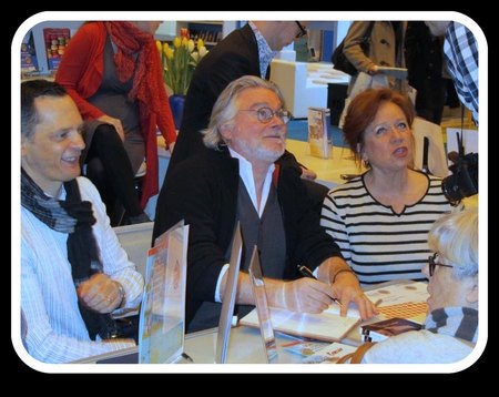 salon du livre de Paris mars 2015 avec l'ami Christian Rauth et l'amie  Eva Darlan