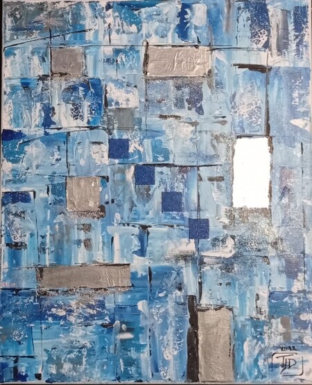 Blue feeling III ACRYLIQUE 46 X 38