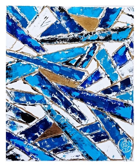 BLUE SHINE Acrylique 47 x 55