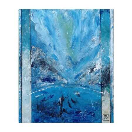 BLUE FEELING I  ACRYLIQUE  46 X 38