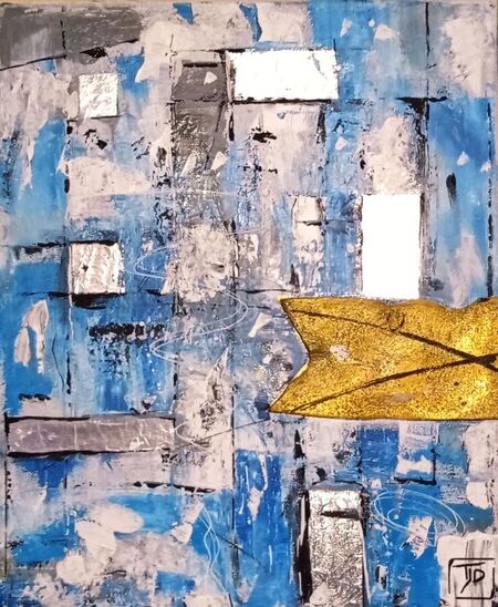 BLUE FEELING II ACRYLIQUE 46 X 38