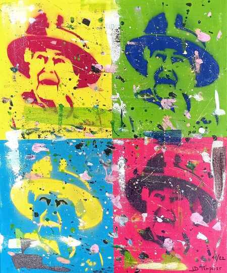GOD SAVE EMOTIONS COLOR  ACRYLIQUE  60 X 51