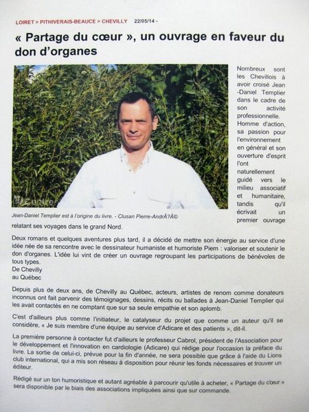 Mai 2014- La R&eacute;publique du Centre