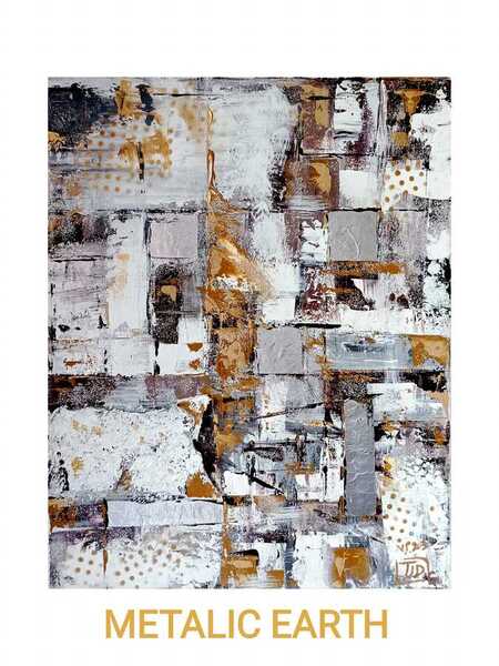 METALIC EARTH ACRYLIQUE 60 x 51