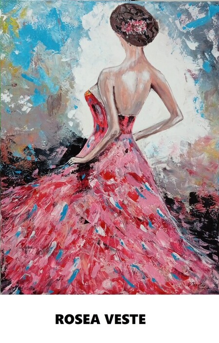 ROSEA VESTE ACRYLIQUE 80X60